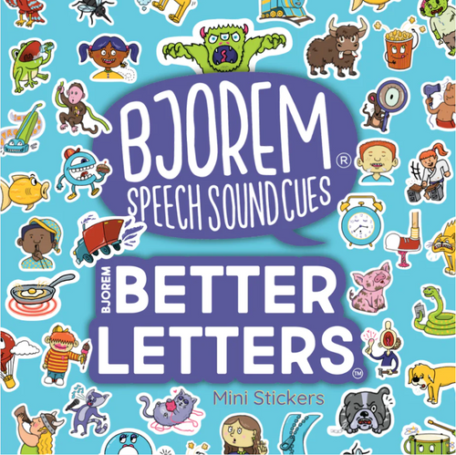 BJOREM BETTER LETTERS™ & BJOREM SPEECH SOUND CUES MINI VINYL STICKER PACK