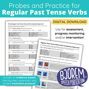 Probes and Practice for Regular Past Tense Verbs | Complexity Approach - Download