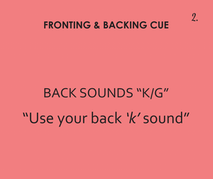 Minimal Pairs: Fronting & Backing