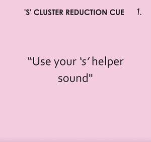 Minimal Pairs: S Cluster Reduction