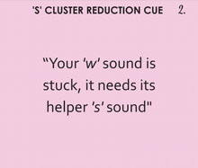 Minimal Pairs: S Cluster Reduction