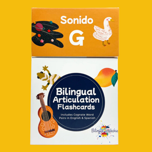 G Sound | Sonido G - Bilingual Flashcards for Speech Therapy