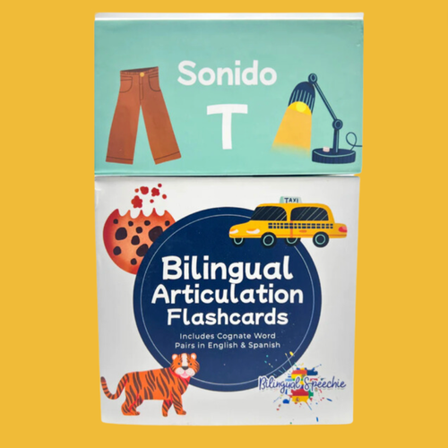 T Sound | Sonido T - Bilingual Flashcards for Speech Therapy